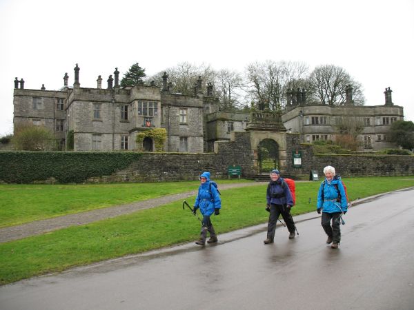 Tissington Hall and Ramblers